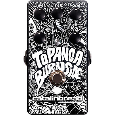 Catalinbread Topanga Burnside Spring Reverb With Tremolo Effects Pedal Black for sale