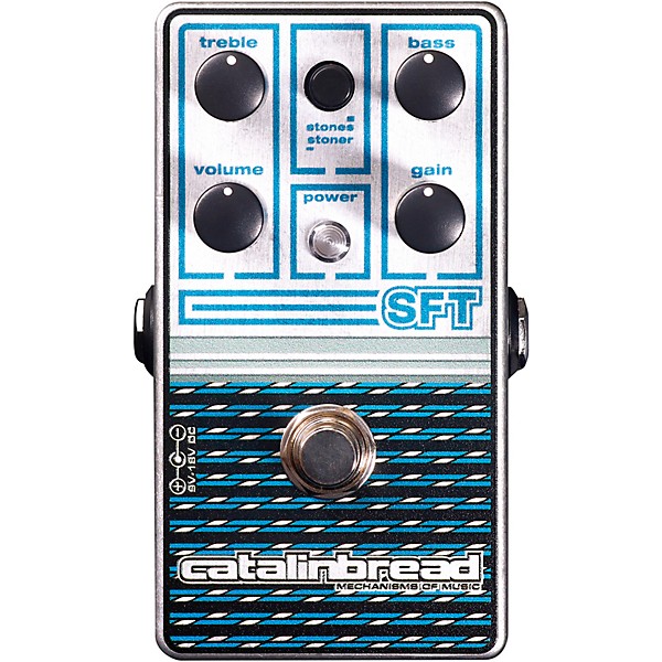 Open Box Catalinbread SFT Ampeg-Inspired Overdrive Effects Pedal Level 1 Metallic Sapphire