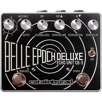 Catalinbread Belle Epoch Deluxe Ep-3 Tape Echo Emulation Effects Pedal Black And Silver for sale