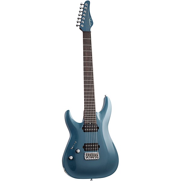 Schecter Guitar Research Aaron Marshall AM-7 7-String Left-Handed Electric Guitar Cobalt Slate