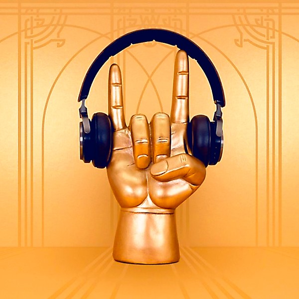 Luckies Rock On Headphone Stand Gold Large