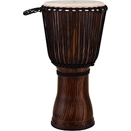 Pearl Rope-Tuned Djembe With Sea... Pearl Rope-Tuned Djembe With Seamless Synthetic Shell 12 in. Artisan Straight Grain Limba