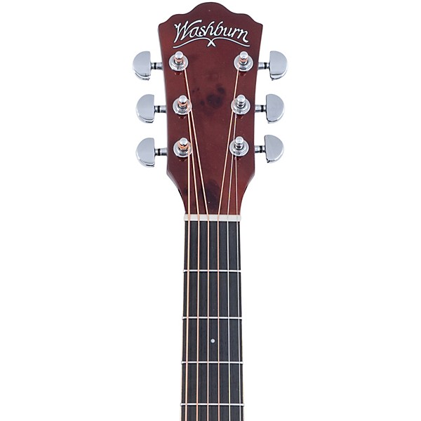 Washburn Deep Forest Burl ACE Acoustic-Electric Guitar Amber Fade