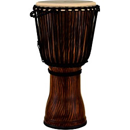 Pearl Rope Tuned Djembe With Seamless Synthetic Shell 14 in. Artisan Straight Grain Limba