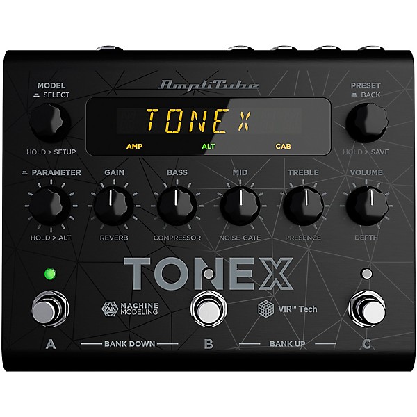Open Box IK Multimedia TONEX Modeling Amp and Distortion Effects Pedal Level 2 Black 197881123826