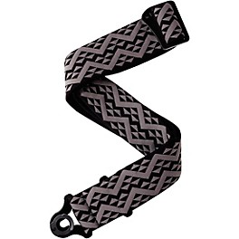 D'Addario Auto Lock Guitar Strap, Black Padded Geometric