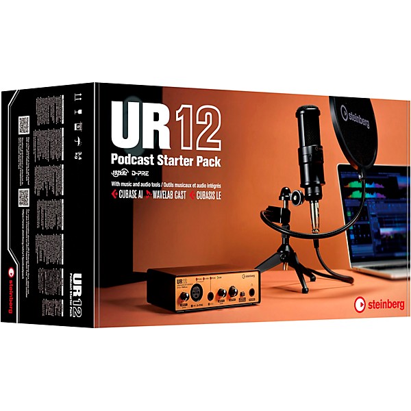Steinberg UR12B 2-In/2-Out USB 2.0 Audio Interface Black/Copper