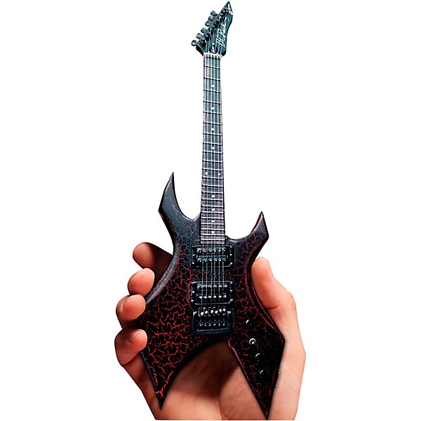 B.C. Rich Stranger Things Eddies Limited Edition NJ Warlock Custom Shop - Replica Mini Guitar