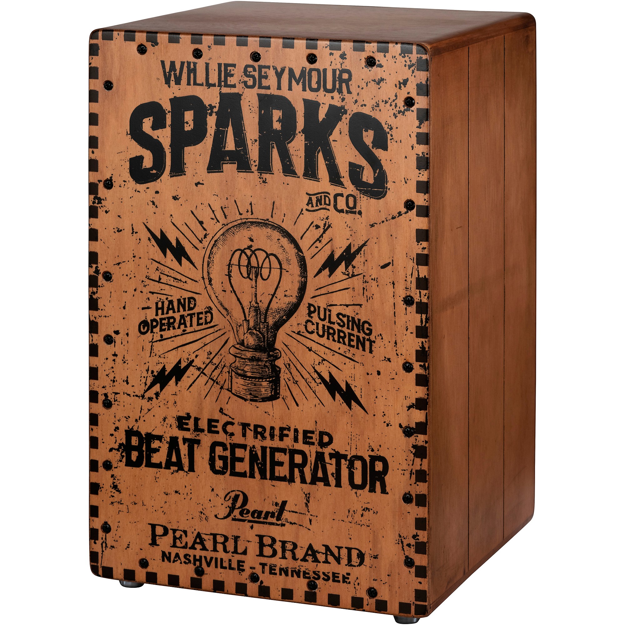 2025春の新作 Pearl Finish Graphic Sparks W.S. With Cajon Electronic パーカッション・打楽器
