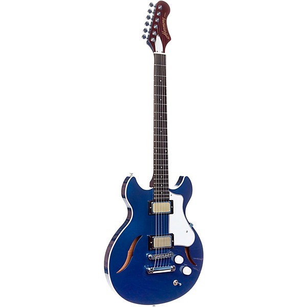 Harmony Comet Semi-Hollow Electric Guitar Midnight Blue