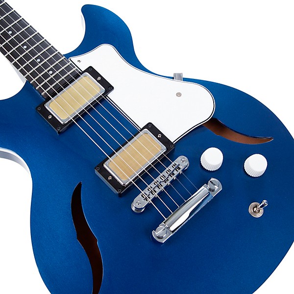 Harmony Comet Semi-Hollow Electric Guitar Midnight Blue