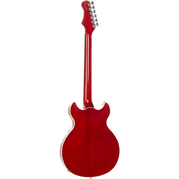 Harmony Comet Semi-Hollow Electric Guitar Trans Red