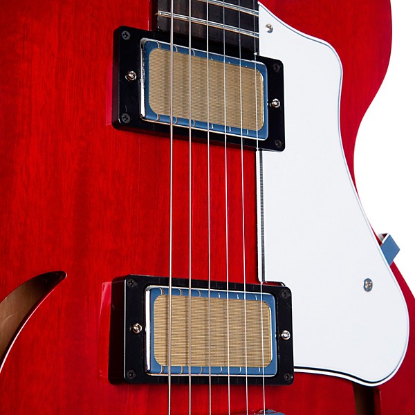 Harmony Comet Semi-Hollow Electric Guitar Trans Red