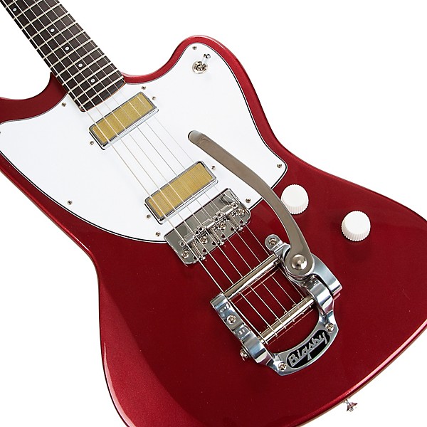 Harmony Silhouette With Bigsby Electric Guitar Burgundy