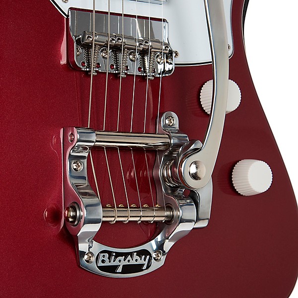 Harmony Silhouette With Bigsby Electric Guitar Burgundy