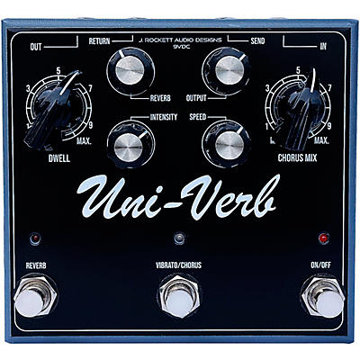 J.Rockett Audio Designs Uni-Verb Reverb Effects Pedal Black for sale