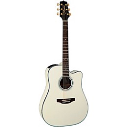 Takamine GD35CE Dreadnought Acoustic-Electric Guitar Pearl White