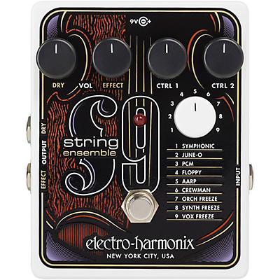 Electro-Harmonix String9 String Ensemble And String Synthesizer Effects Pedal Black And White for sale
