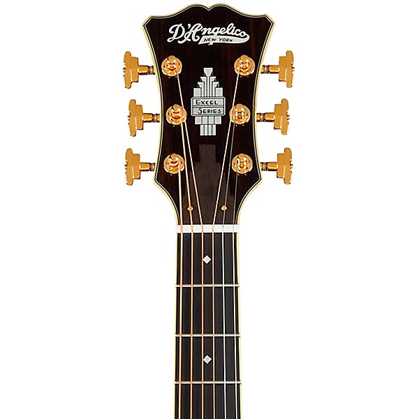 D'Angelico Excel Lexington Dreadnought Acoustic-Electric Guitar Autumn Burst