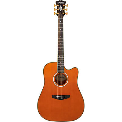 D'angelico Excel Bowery Dreadnought Acoustic-Electric Guitar Vintage Natural for sale