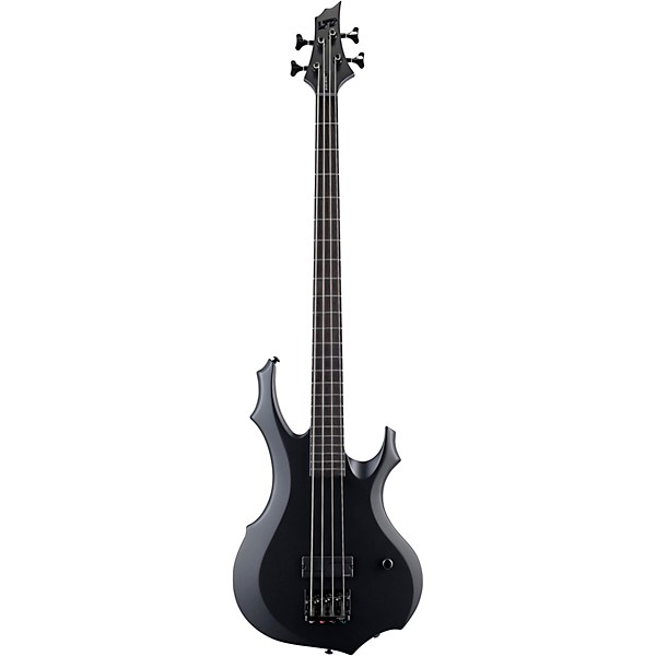 ESP LTD F-4 Electric Bass Guitar Black Satin