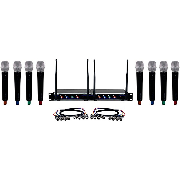 VocoPro USB-ACAPELLA-8 8-Channel Wireless Microphone/USB Interface Package, 902-927.20mHz