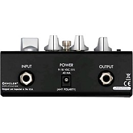 Genzler Amplification CRASH BOX-4 Classic Bass Distortion Effects Pedal Black