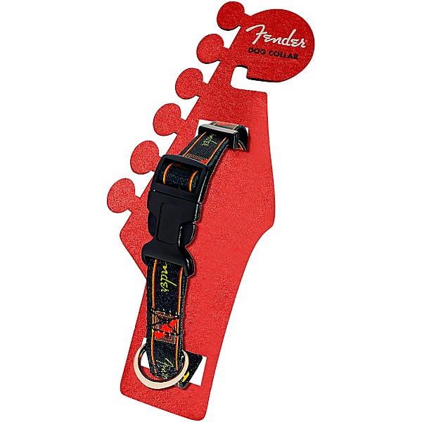 Fender Dog Collar Black/Yellow/Red Small