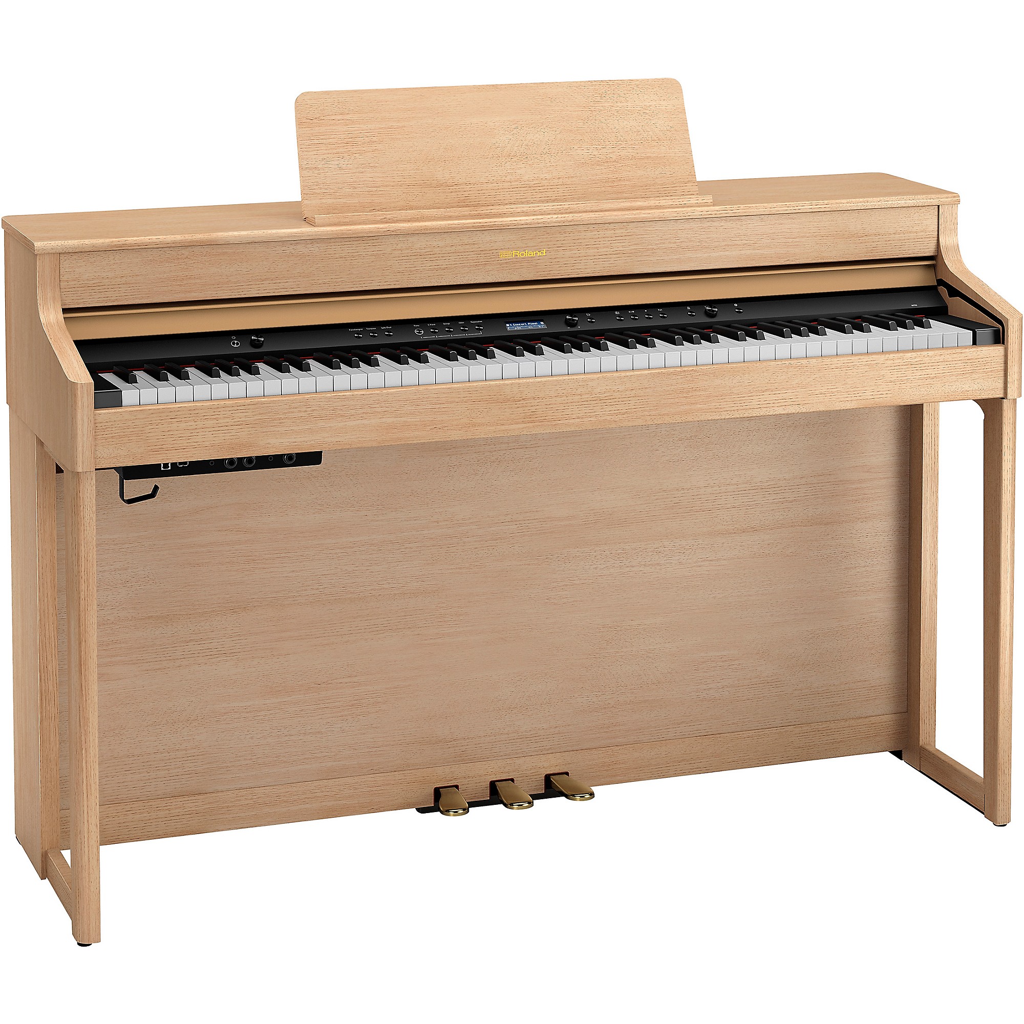 Roland HP702 Digital Upright Piano With Bench Light Oak | Guitar Center