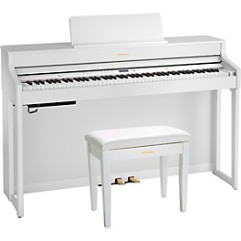 Roland HP702 Digital Upright Piano With Bench Light Oak Roland HP702 Digital Upright Piano With Bench White