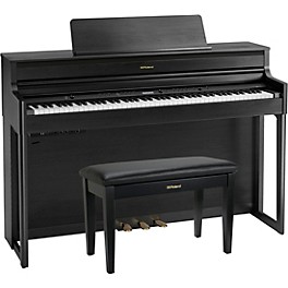 Roland HP704 Digital Upright Piano With Bench Dark Rosewood Roland HP704 Digital Upright Piano With Bench Charcoal Black