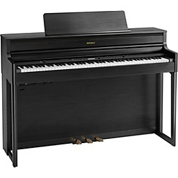 Roland HP704 Digital Upright Piano With Bench Charcoal Black