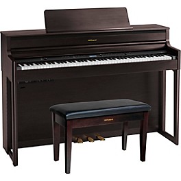 Roland HP704 Digital Upright Piano With Bench Dark Rosewood Roland HP704 Digital Upright Piano With Bench Dark Rosewood