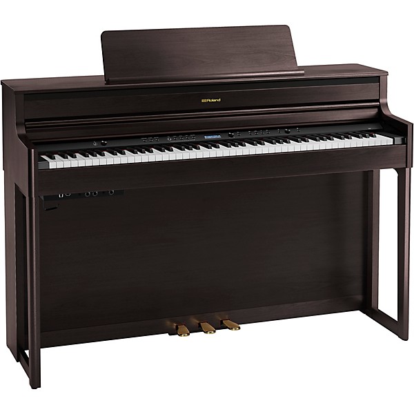 Roland HP704 Digital Upright Piano With Bench Dark Rosewood