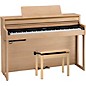 Roland HP704 Digital Upright Piano With Bench Light Oak thumbnail