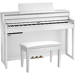 Roland HP704 Digital Upright Piano With Bench Dark Rosewood Roland HP704 Digital Upright Piano With Bench White