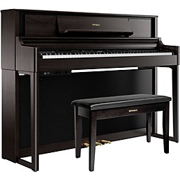 Roland LX705 Premium Digital Upright Piano With Bench Dark Rosewood