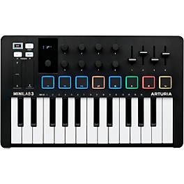 Arturia MiniLab 3 Hybrid Keyboard Controller Deep Black Arturia MiniLab 3 Hybrid Keyboard Controller Black