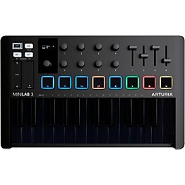 Arturia MiniLab 3 Hybrid Keyboard Controller Deep Black Arturia MiniLab 3 Hybrid Keyboard Controller Deep Black