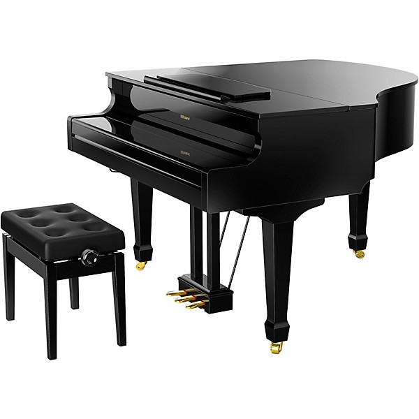Roland GP609 Digital Grand Piano With Bench Polished Ebony