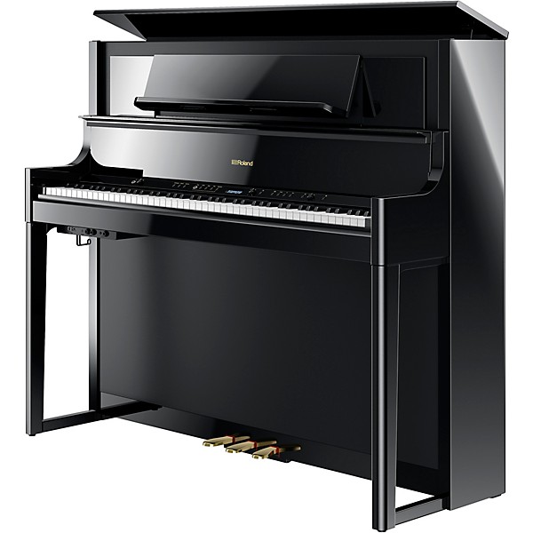 Roland LX708 Premium Digital Upright Piano With Bench Polished Ebony