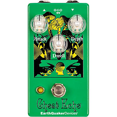 Earthquaker Devices Brain Dead Ghost Echo Vintage Voiced Reverb Effects Pedal Green for sale
