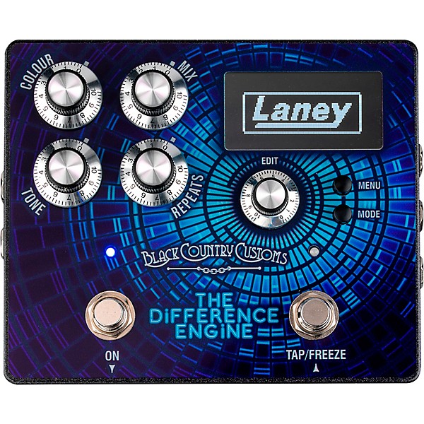 Laney The Difference Engine Tri-Mode Delay Effects Pedal Blue