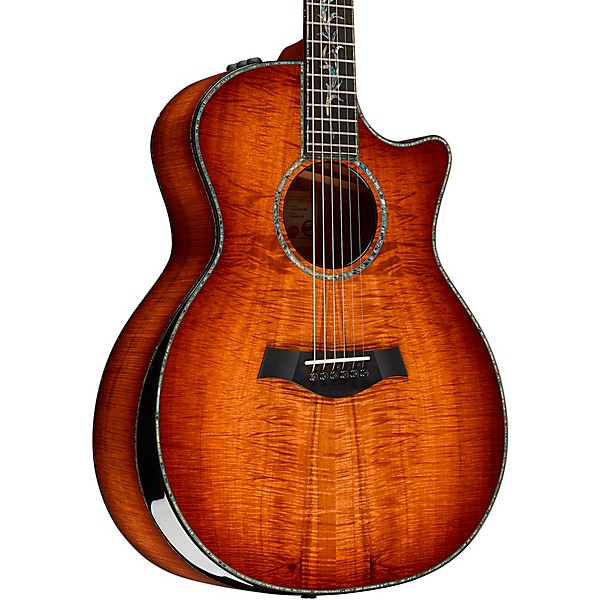 Taylor Custom #01 Hawaiian Koa Grand Auditorium Acoustic-Electric Guitar Light Shaded Edge Burst