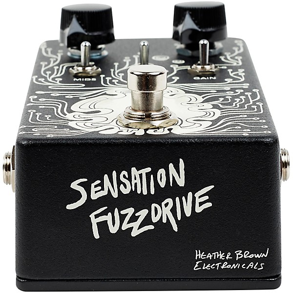 Heather Brown Electronicals Sensation Fuzzdrive Effects Pedal Black
