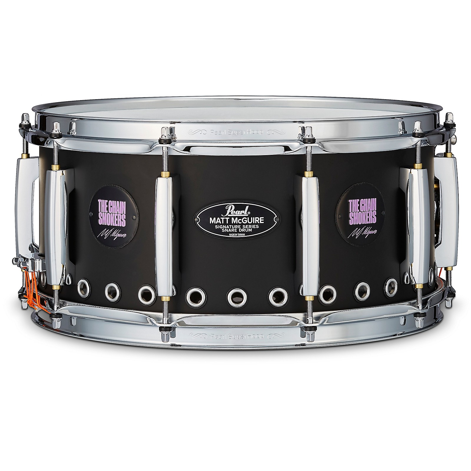 Pearl Matt McGuire Tour Edition Signature Snare 14 x 6.5 in. Matte Black |  Guitar Center