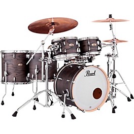 Pearl Session Studio Select 5-Piece Shell Pack With 20" Bass Drum Black Satin Ash