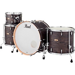 Pearl Session Studio Select 4-Piece Shell Pack With 24" Bass Drum Black Satin Ash