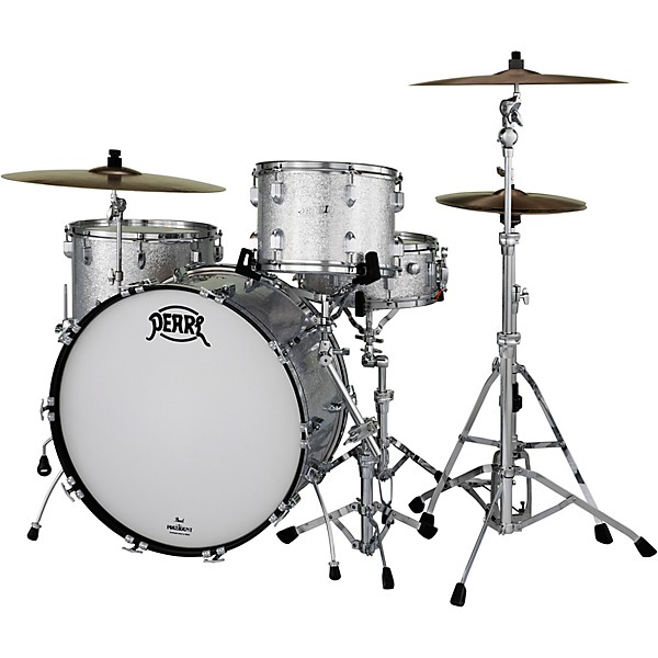 Pearl President Series Deluxe 3-Piece Shell Pack with 24 in. Bass Drum Silver Sparkle