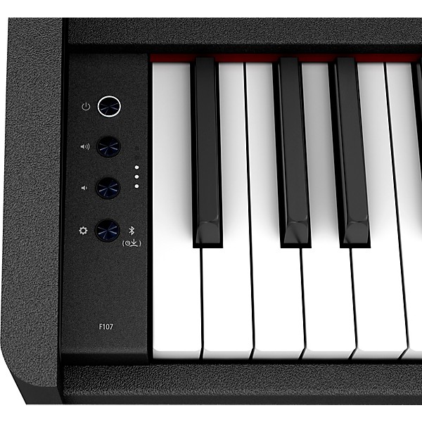 Roland F107 Digital Console Piano With Bench Black